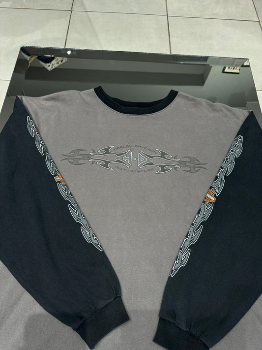 Harley Davidson Flames Long Sleeve Shirt. 
Extra Grande.